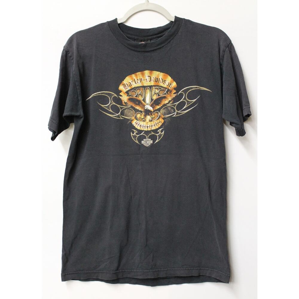 *VINTAGE* HARLEY-DAVIDSON MOTORCYCLES BALD EAGLES PRINCE GEORGE, VA SHIRT